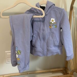Vans 3T purple floral sweatsuit